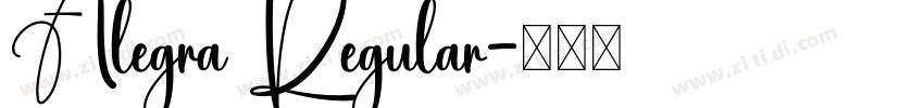 Alegra Regular字体转换 Alegra Regular字体转换